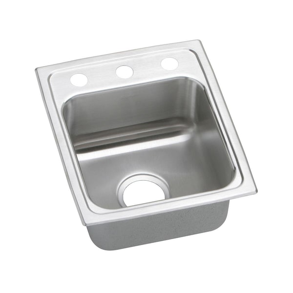 Lustertone Stainless Steel 13 X 16 X 5 Single Bowl Top Mount Ada Sink